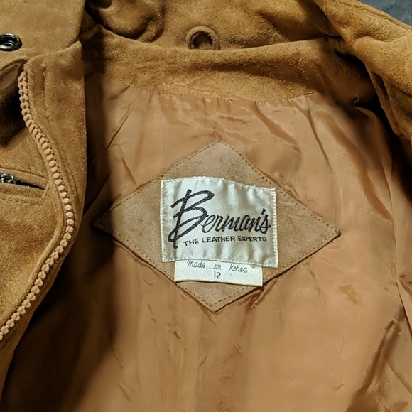 Vintage suede 80s leather jacket ❤️ - Picture 5 of 8